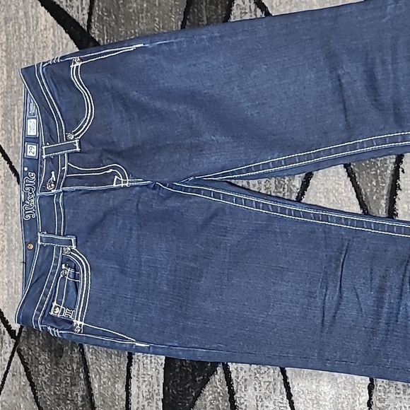 MISS ME BLING STUDDED STRAIGHT DENIM JEAN - Picture 9 of 14